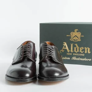 Men Alden Derby And Oxford Shoes* - 53501 - Smooth Modified Derby (Ergonomic) - Cordovan Color 8