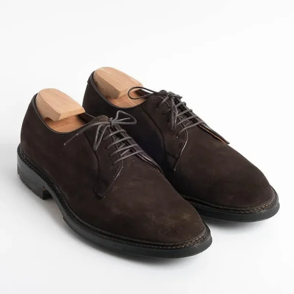 Men Alden Derby And Oxford Shoes* - M5402C - Dark Brown Suede Derby