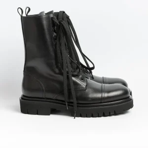 Women ANNA F Combat Boots* - Amphibian - 9544 - Nappa - Black