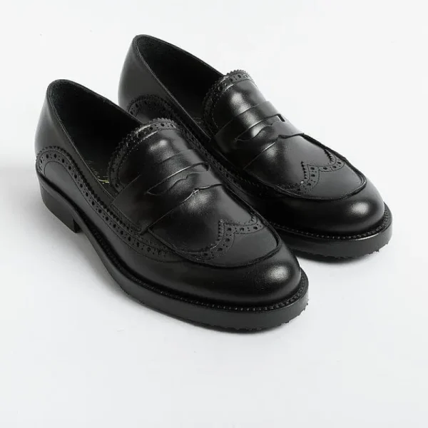 Women Anna F. Loafers*Anna F - Loafer - 1605 - Leather - Black