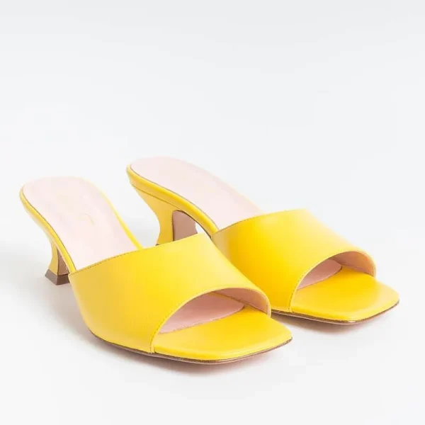 Women Anna F. Mules* - Mules - 3241 - Yellow Chiffon