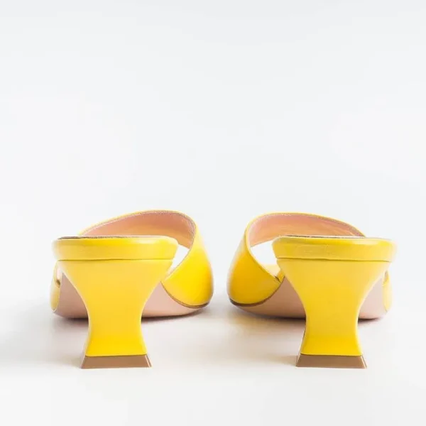 Women Anna F. Mules* - Mules - 3241 - Yellow Chiffon