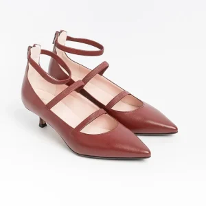 Women Anna F. Decollete* - Pumps - 1656 - Leather - Carmine