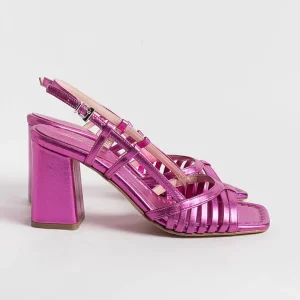 Women Anna F. Sandals With Heel* - Sandals With Heels - 3623 - Fuchsia Laminate