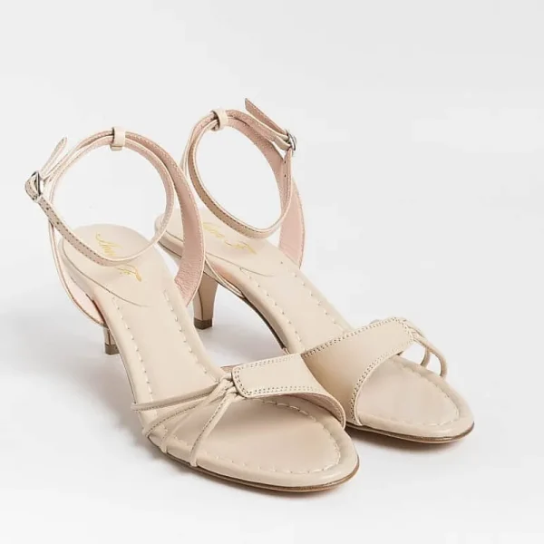 Women Anna F. Sandals With Heel* - Sandals With Heels - 3665 - Chalk Nappa