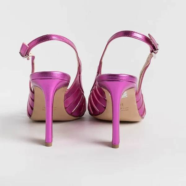 Women Anna F. Sandals With Heel* - Sandals With Heels - 3656 - Fuchsia Laminate