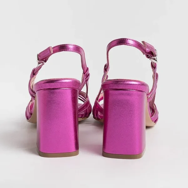 Women Anna F. Sandals With Heel* - Sandals With Heels - 3623 - Fuchsia Laminate