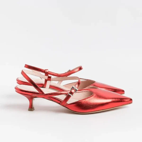 Women Anna F. Slingbacks* - Sling Back 1318 - Red Laminate