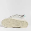 Women AUTRY - Collezione donna Sneakers*Autry - Aulw Ll49 -Sneakers Low Wom All Leat - White Turquoise