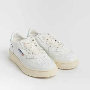 Women AUTRY - Collezione donna Sneakers*Autry - Aulw Ll49 -Sneakers Low Wom All Leat - White Turquoise