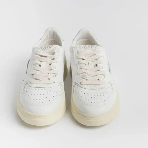 Women AUTRY - Collezione donna Sneakers*Autry - Aulw Ll49 -Sneakers Low Wom All Leat - White Turquoise