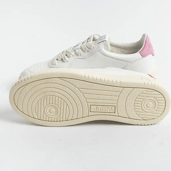 Women AUTRY - Collezione donna Sneakers*Autry - Aulw Ll55 -Sneakers Low Wom All Leat - Mauve White