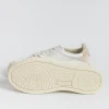 Women AUTRY - Collezione donna Sneakers*Autry - Aulw Ls58 - Sneakers Low Wom Leat - White Beige Pepper