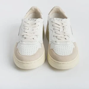 Women AUTRY - Collezione donna Sneakers*Autry - Aulw Ls58 - Sneakers Low Wom Leat - White Beige Pepper