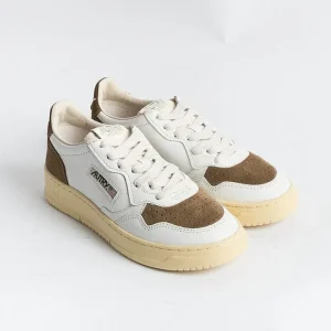 Women AUTRY - Collezione donna Sneakers*Autry - Aulw Sl06 - Sneakers - Low Wom Suede Leat - White Cigar