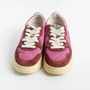 Women AUTRY - Collezione donna Sneakers*Autry - Aulw Ss19 -Sneakers Low Wom Leat - Fuchsia Bordeaux