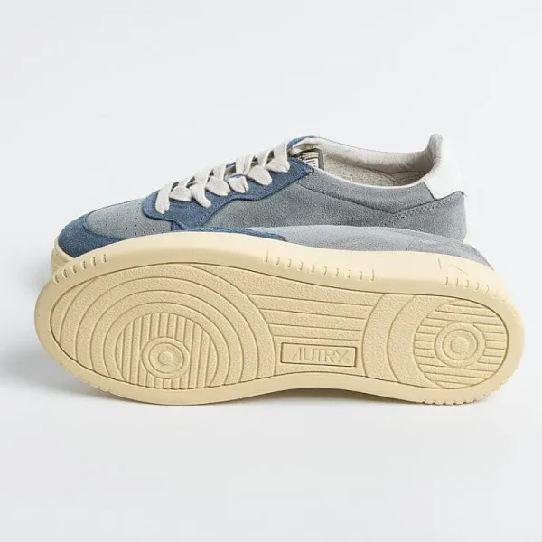 Women AUTRY - Collezione donna Sneakers*Autry - Aulw Ss18 -Sneakers Low Wom Leat - Gray Blue