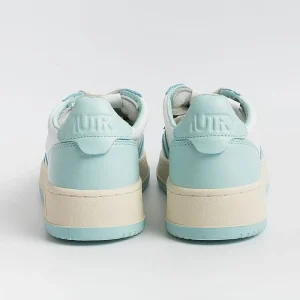 Women AUTRY - Collezione donna Sneakers*Autry - Aulw Wb20 - Sneakers Low Wom Leat - White / Turquoise