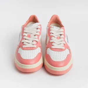 Women AUTRY - Collezione donna Sneakers*Autry - Aulw Wb22 -Sneakers Low Wom Leat - White / Peach