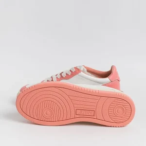 Women AUTRY - Collezione donna Sneakers*Autry - Aulw Wb22 -Sneakers Low Wom Leat - White / Peach