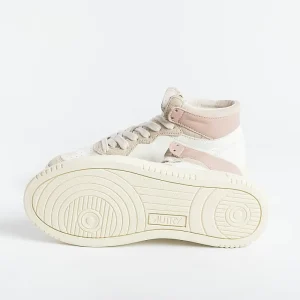 Women AUTRY - Collezione donna Sneakers*Autry - Aumw Gs02 - Sneakers Mid Wom Goat - White Pink