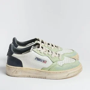 Women AUTRY - Collezione donna Sneakers*Autry - Avlw Sv18- Sneakers Low Wom Leat - Green Blue - Vintage Edition