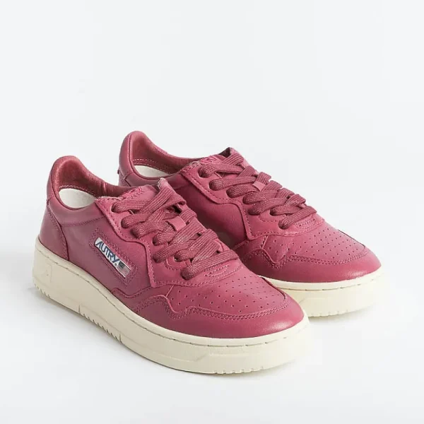 Women AUTRY - Collezione donna Sneakers*Autry Aulw Gg35 - Sneakers Low Wom Goat - Beet/Dark Pink