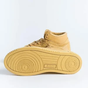 Women AUTRY - Collezione donna Sneakers*Autry Aumw Sg05 - Sneakers Mid Wom Solid Goat - Mustard