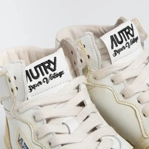 Women AUTRY - Collezione donna Sneakers*Autry Avmw Yl01 - Sneakers Mid Wom Leat/Leat - Super Vintage - White