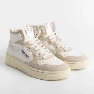 Women AUTRY - Collezione donna Sneakers*Autry Gs04 - Sneakers Mid Wom Goat/Suede - White