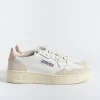 Women AUTRY - Collezione donna Sneakers*Autry Ls37- Sneakers Low Wom Leat/Suede - White/Powder