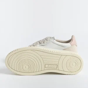 Women AUTRY - Collezione donna Sneakers*Autry Ls37- Sneakers Low Wom Leat/Suede - White/Powder