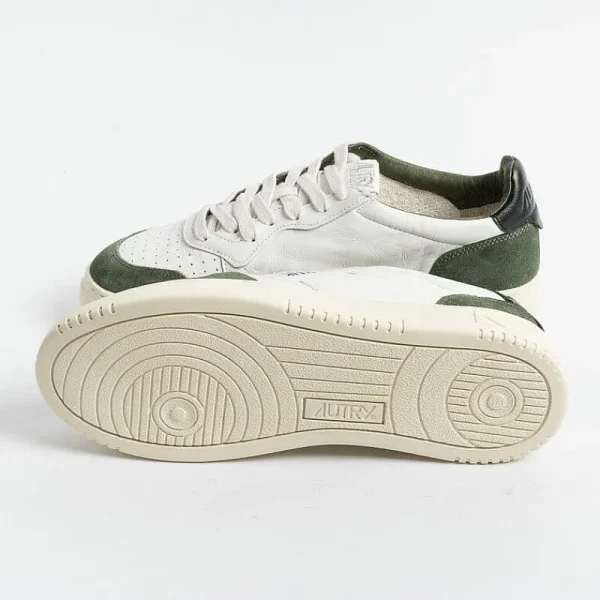 Men AUTRY - Collezione uomo Sneakers*Autry Sneakers Aulm Gs22 - Low Man Goat/Suede - White Green