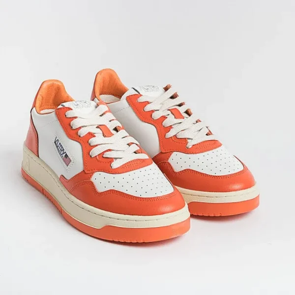 Men AUTRY - Collezione uomo Sneakers*Autry Sneakers Aulm Wb21 - Low Man Leat - White/Orange