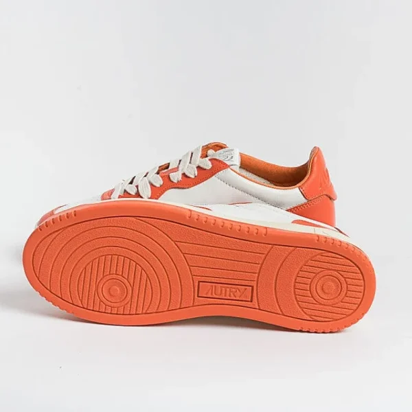 Men AUTRY - Collezione uomo Sneakers*Autry Sneakers Aulm Wb21 - Low Man Leat - White/Orange