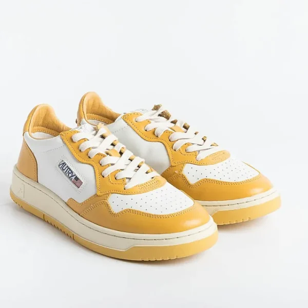 Men AUTRY - Collezione uomo Sneakers*Autry Sneakers Aulm Wb12 - Low Man All Leat - White/Ocher Rooster