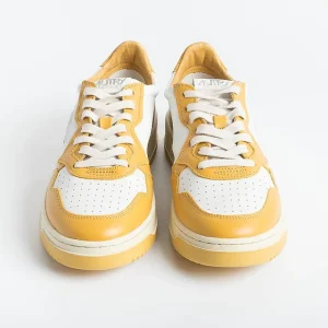 Men AUTRY - Collezione uomo Sneakers*Autry Sneakers Aulm Wb12 - Low Man All Leat - White/Ocher Rooster