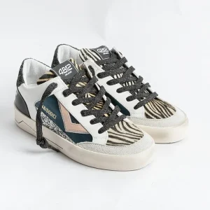 Women 4B12 Sneakers* - Sneakers - Kyle D855 - Petrol Zebra