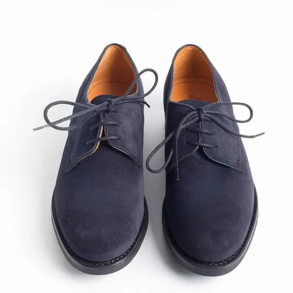 Men BERWICK 1707 - Collezione Donna Derby And Oxford Shoes*Berwick 1707 - Lace Up 116 - Smooth Derby - Blue Suede