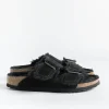 Women BIRKENSTOCK Low Sandals* - Flat Sandals 0752663 - Arizona Fur - Black