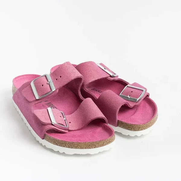 Women BIRKENSTOCK Low Sandals* - Flat Sandals 1024218 - Arizona Bs - Shimmering Fuchsia