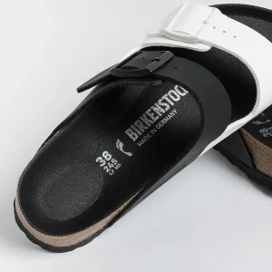 Women BIRKENSTOCK Low Sandals* - Flat Sandals -1019712 - Arizona Split - Black White