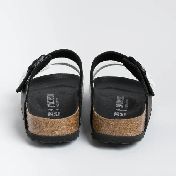 Women BIRKENSTOCK Low Sandals* - Flat Sandals -1019712 - Arizona Split - Black White