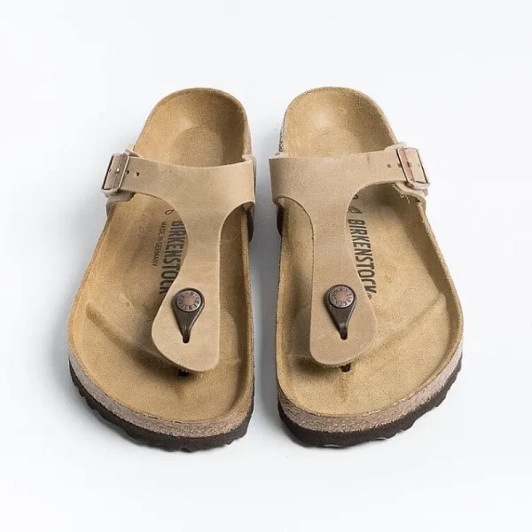 Women BIRKENSTOCK Low Sandals* - Flat Sandals Flip Flops Gizeh 0943811 - Oiled Tobacco Brown