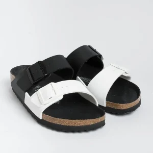 Women BIRKENSTOCK Low Sandals* - Flat Sandals -1019712 - Arizona Split - Black White