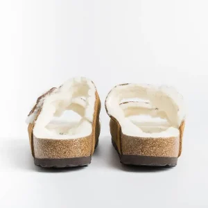 Women BIRKENSTOCK Low Sandals* - Flat Sandals 1001135 - Arizona Fur - Mink