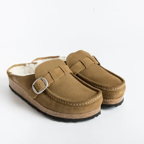 Women BIRKENSTOCK Sabots And Sleepers* - Sleepers 1018126 - Buckley - Shearling Tea