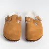 Women BIRKENSTOCK Sabots And Sleepers* - Sleepers 1001141- Boston Fur - Mink