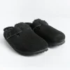 Women BIRKENSTOCK Sabots And Sleepers* -Sleepers 0259883 - Boston Fur - Black