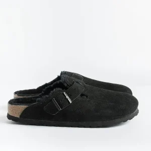 Women BIRKENSTOCK Sabots And Sleepers* -Sleepers 0259883 - Boston Fur - Black